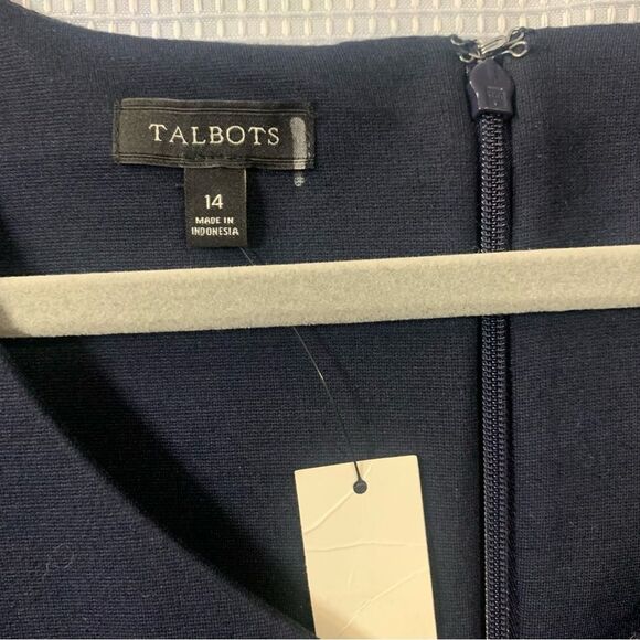 TALBOTS Refined Ponte Flounce Midi Fluted Sleeves
& Hem Dress - Picture 8 of 10